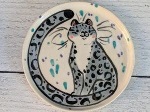 snow leopard saucer