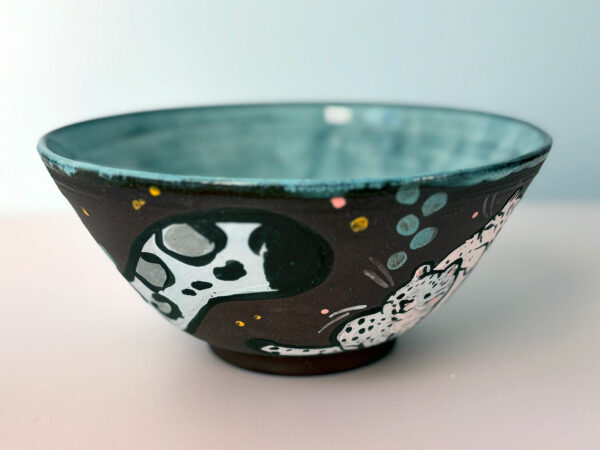 Bowl - Snow Leopard Family - Image 4