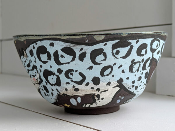 Bowl - Snow Leopard Family - Image 11