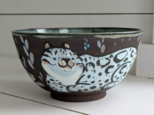 snow leopard big bowl