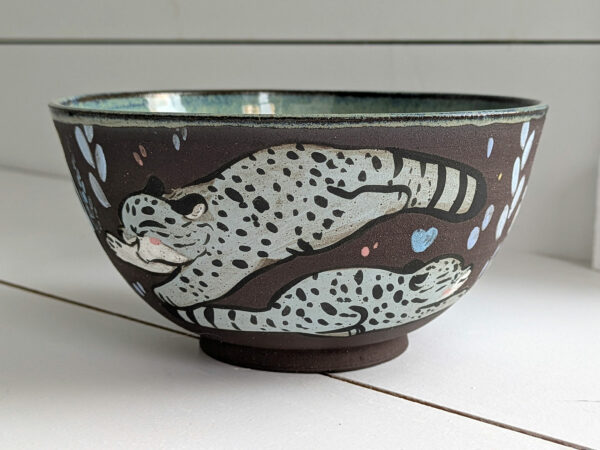 Bowl - Snow Leopard Family - Image 5