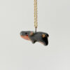 pygmy hippo porcelain pendant one of a kind