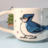 blue jay sculpted mug