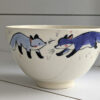 handmade cute fox bowl