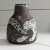 snow leopard small vase