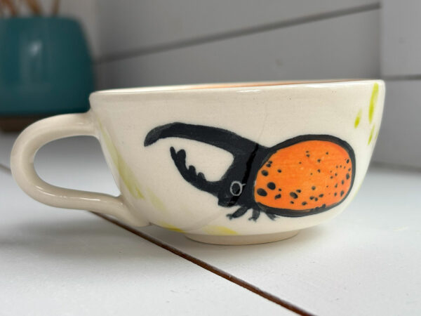 Tasse : Coléoptère Orange