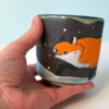 black cup red fox handmade