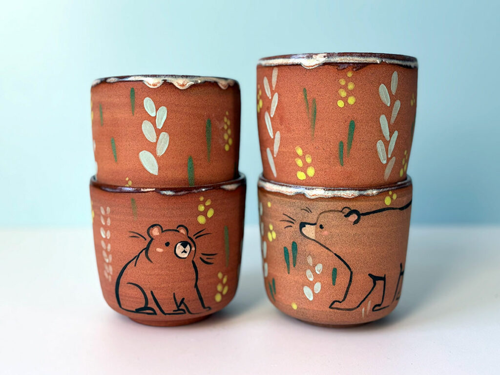 Adorable bear cup