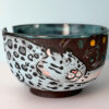 adorable yarn bowl with snow leopards