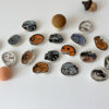 Cute ceramic worry stones handmade with porcelain