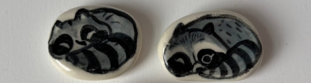 Raccoon Worry Stones 