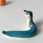 snake porcelain figurine